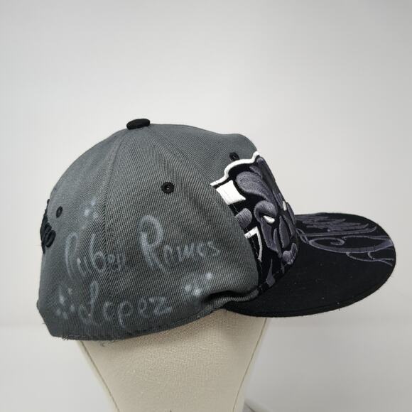 Chicago Premium Snapback Cap Gray One Size Adjustable Embroidered Vented Holes - Picture 5 of 9